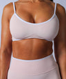 Seamless Contrast Bra- Baby Pink