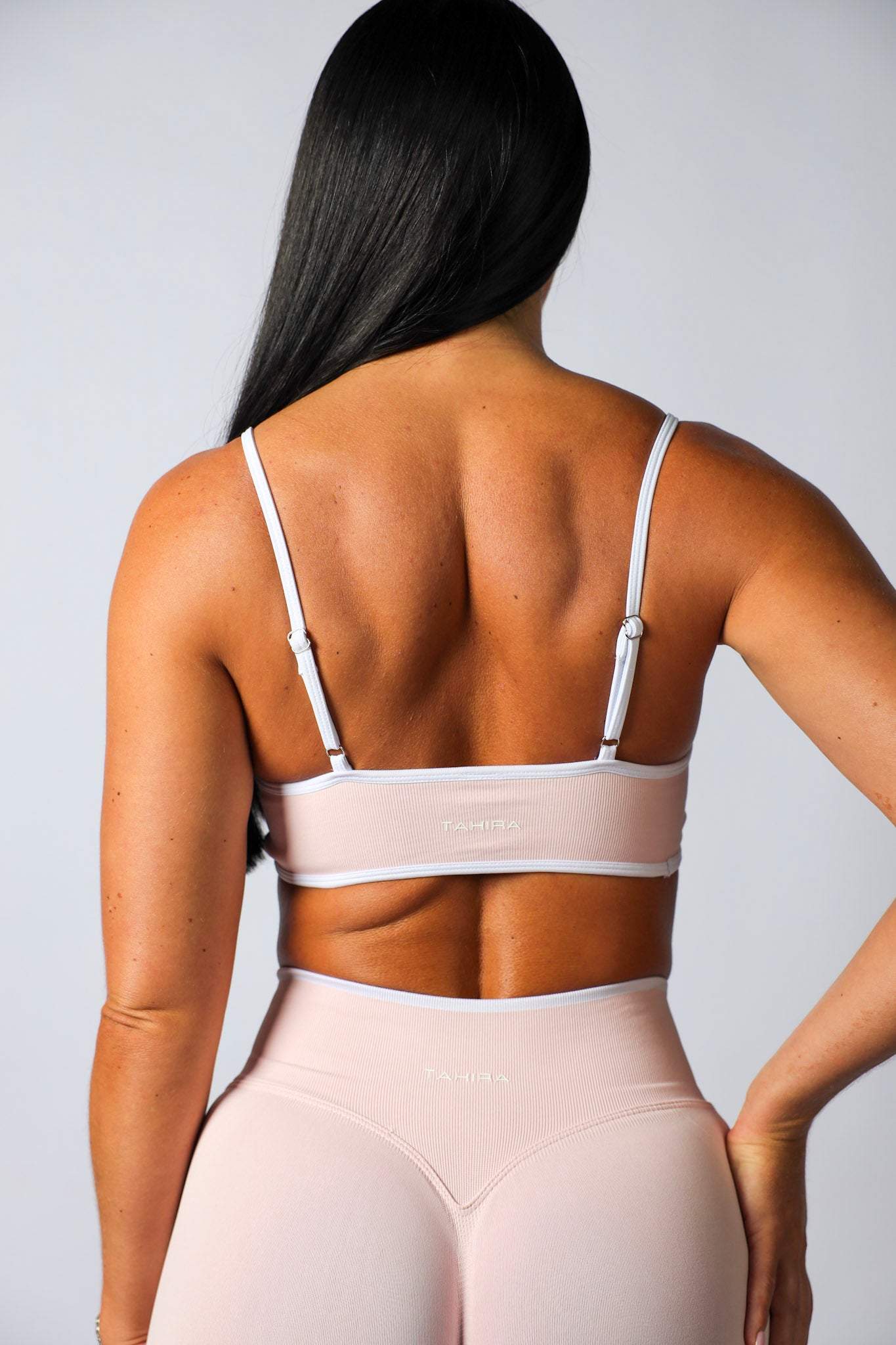 Seamless Contrast Bra- Baby Pink