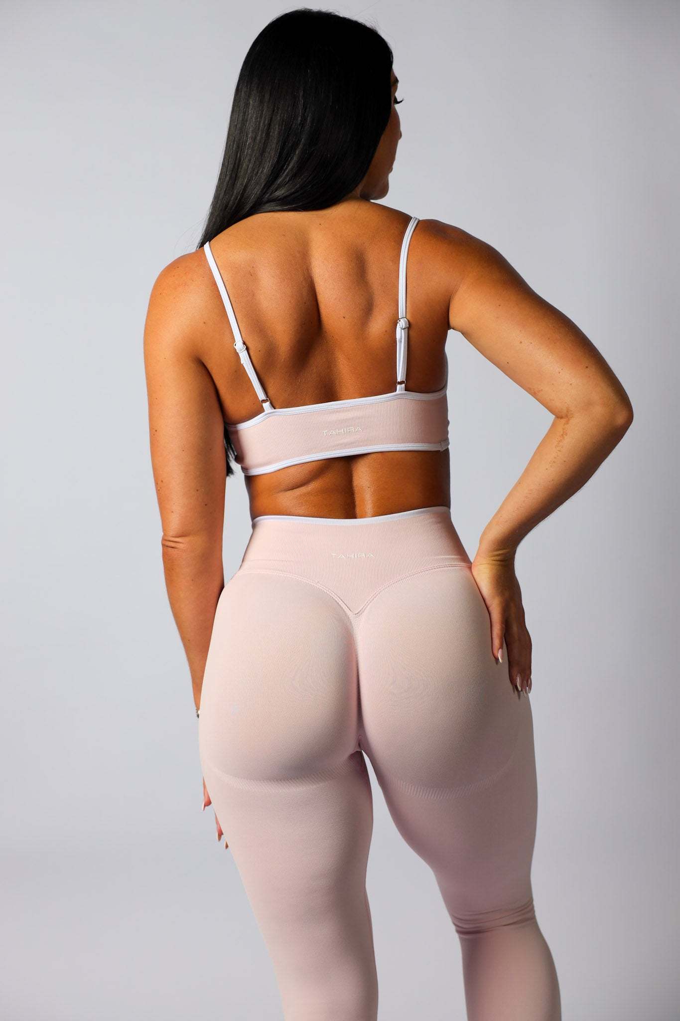 Seamless Contrast Bra- Baby Pink