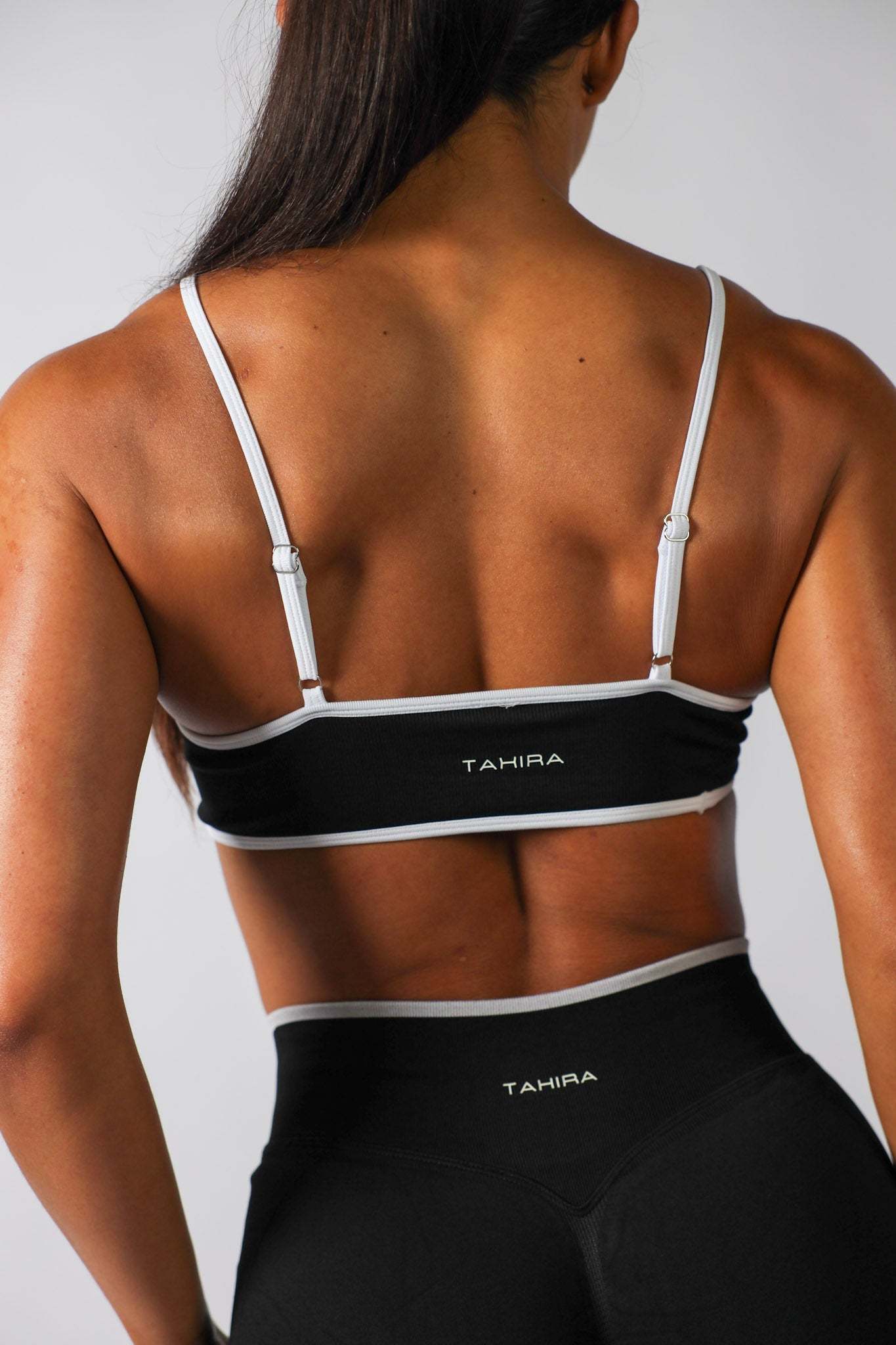 Seamless Contrast Bra Black