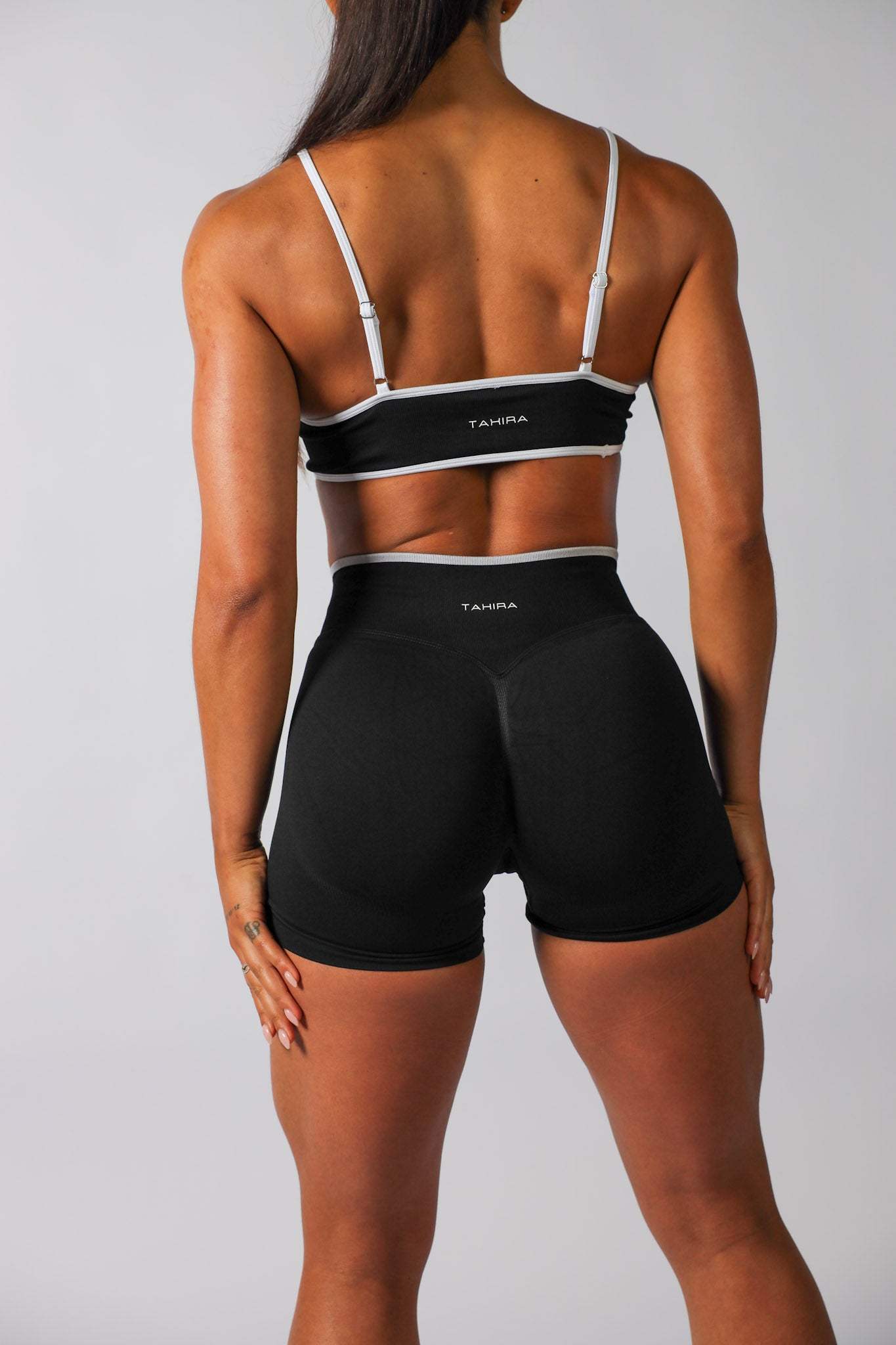 Seamless Contrast Bra Black