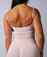 Seamless Contrast Tank Baby Pink