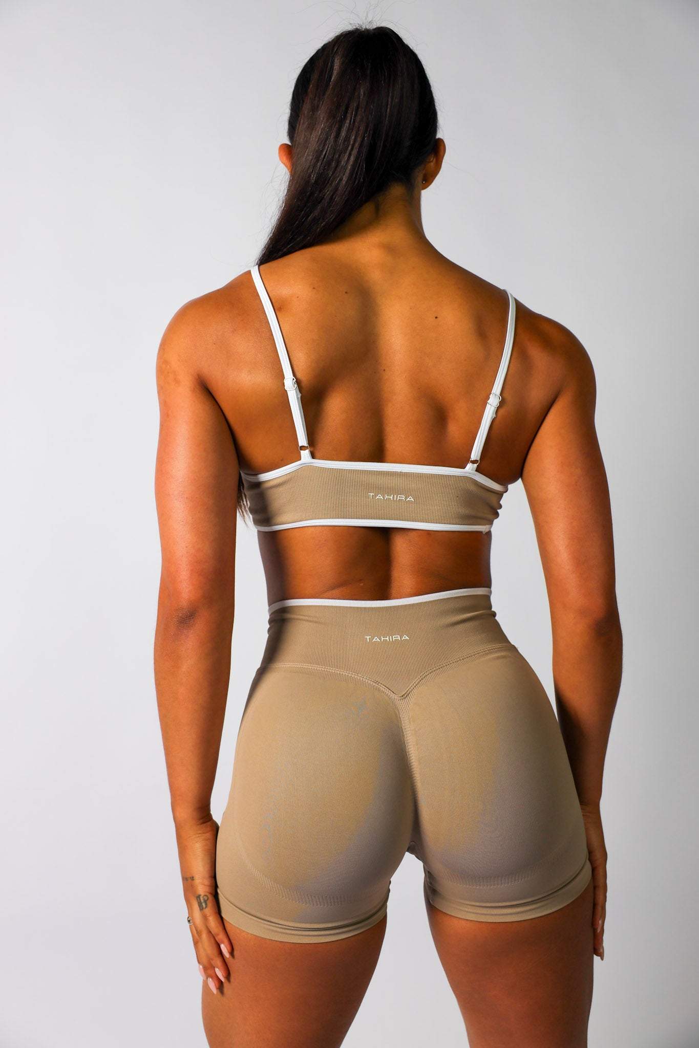 Seamless Contrast Bra- Latte