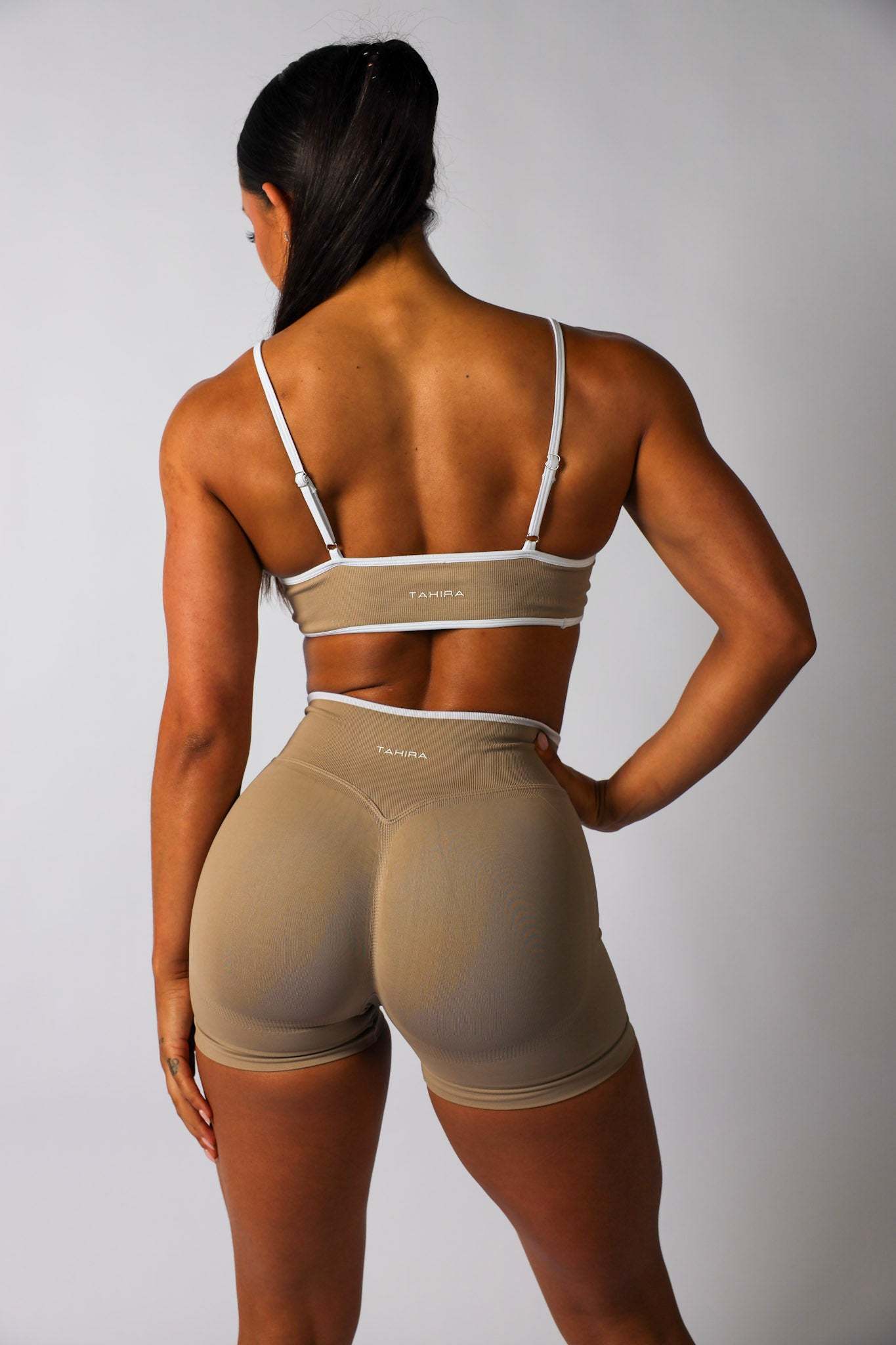 Seamless Contrast Bra- Latte