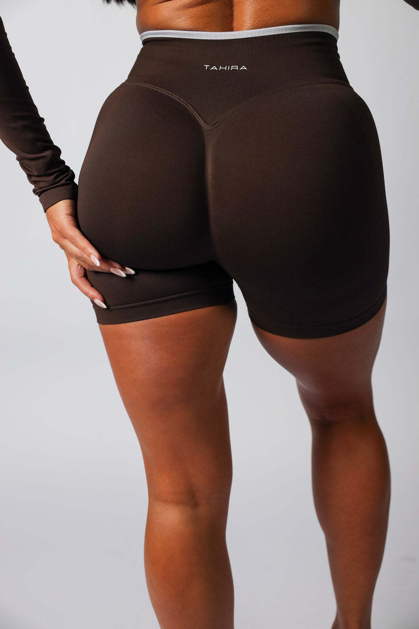 Seamless Contrast Short Espresso