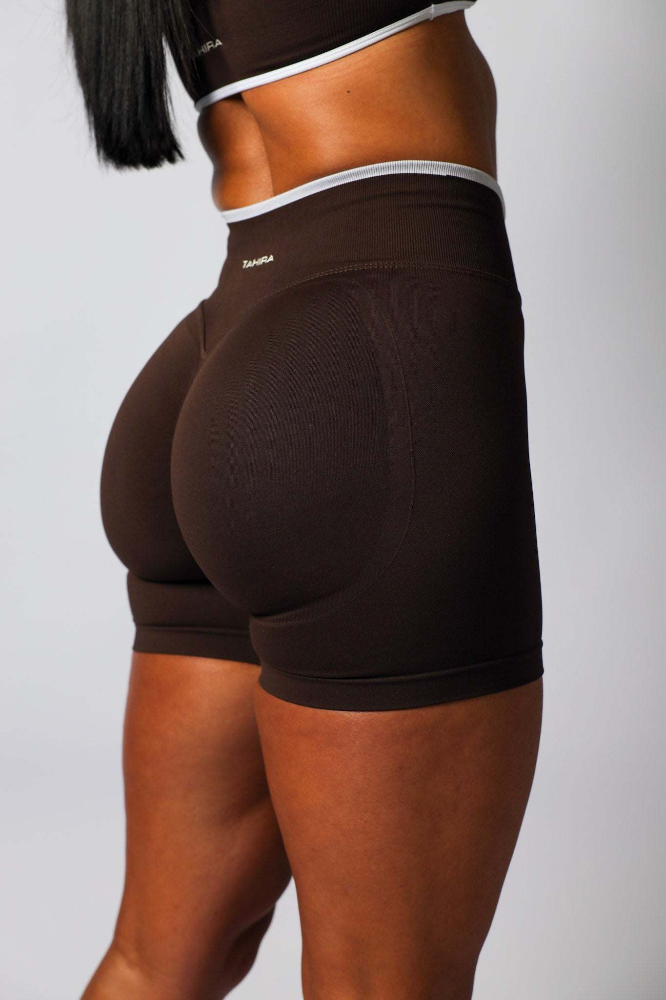 Seamless Contrast Short Espresso