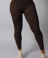 Seamless Contrast Leggings Espresso