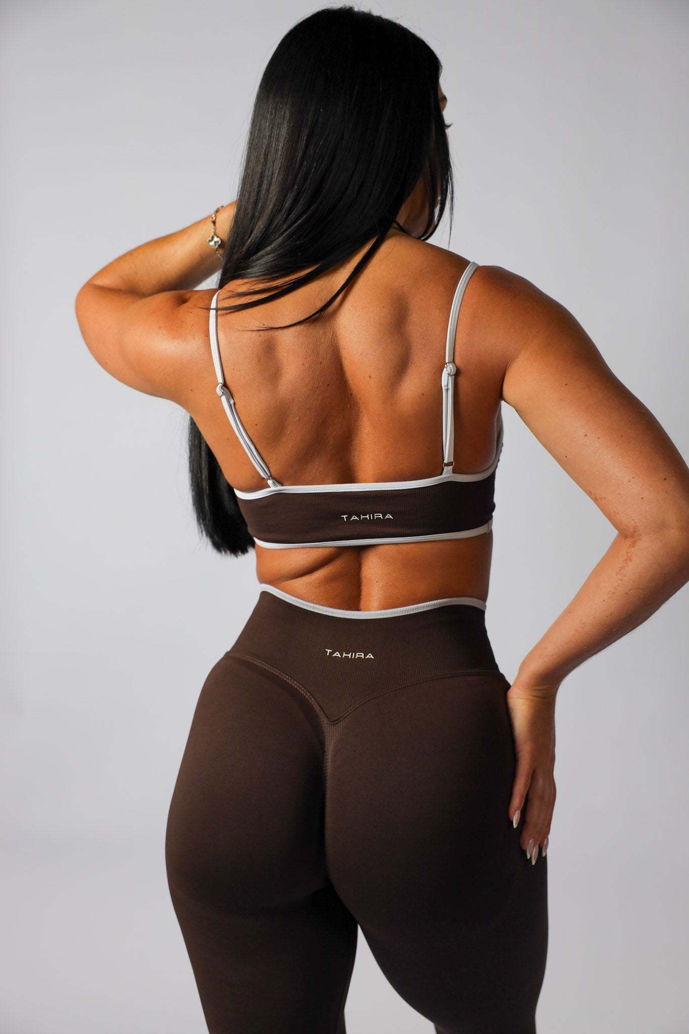 Seamless Contrast Bra- Espresso