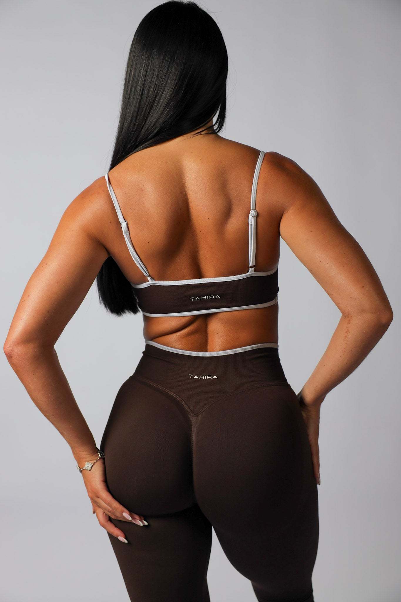 Seamless Contrast Bra- Espresso