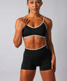 Seamless Contrast Bra Black