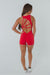 CURVE ROMPER- RED (pre-sale) - TAHIRA Official - Womens Gym Gear
