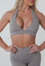 FADED SKY CROP- ASH - TAHIRA Official - Womens Gym Gear