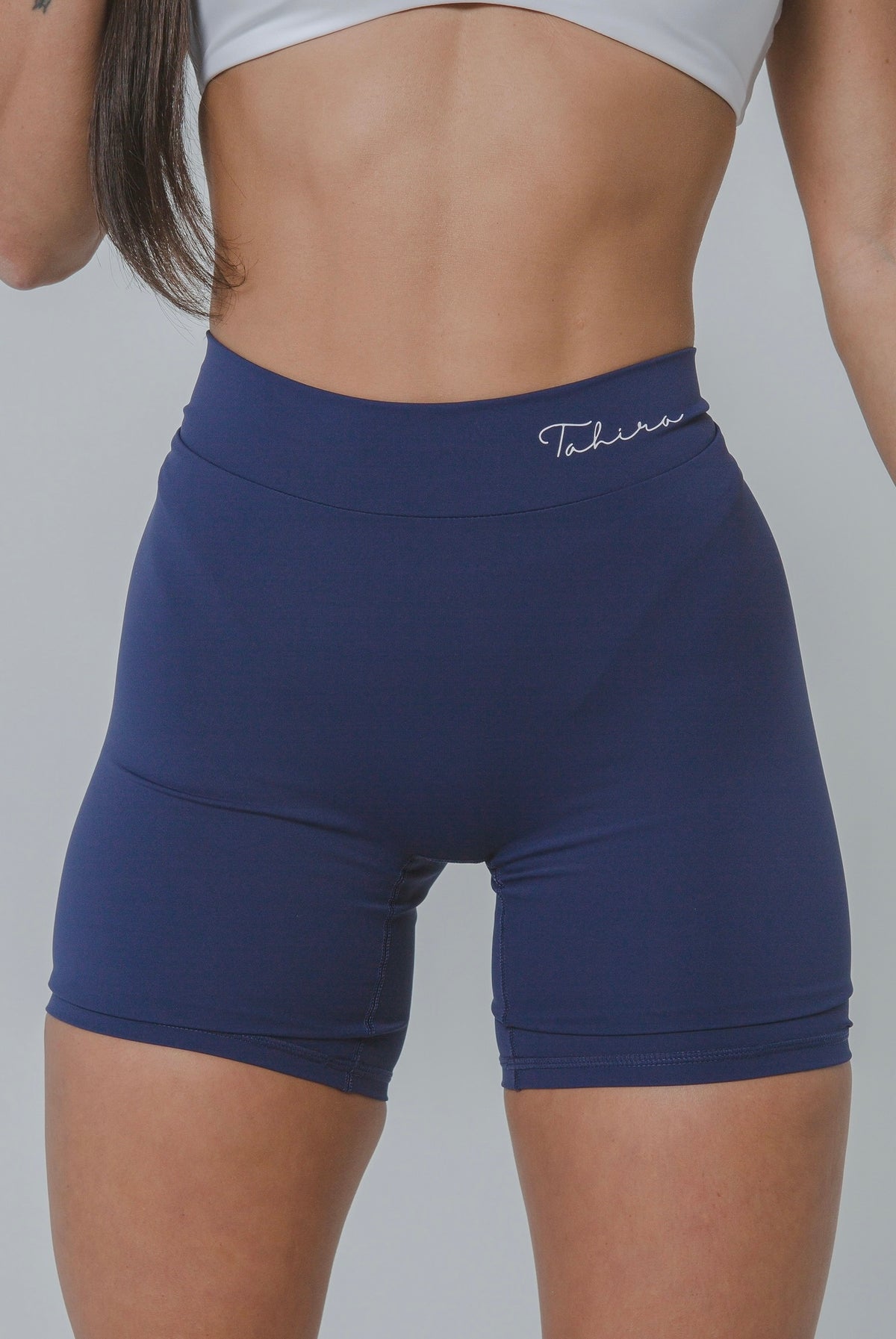 CURVE SHORTS- NAVY BLUE (pre-sale) - TAHIRA Official - Womens Gym Gear