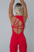 CURVE JUMPSUIT- RED (pre-sale) - TAHIRA Official - Womens Gym Gear