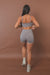 FADED EVE CROP- CLAY - TAHIRA Official - Womens Gym Gear