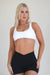 CHLOE CROP- WHITE - TAHIRA Official - Womens Gym Gear