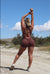 CURVE ROMPER- BROWN - TAHIRA Official - Womens Gym Gear