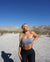 BEVERLY BOOB TUBE CROP TOP- GREY - TAHIRA By KB - Womens Gym Gear